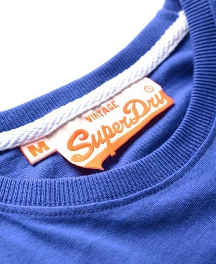 英國 極度乾燥 Superdry Vintage Logo T-Shirt 短袖 上衣 復古 基本款 藍現貨ML A&F