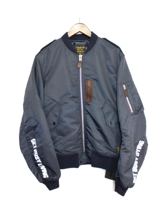 Neighborhood L-2D Jacket 飛行外套MA1 教練夾克深藍寶藍色棒球外套Mil