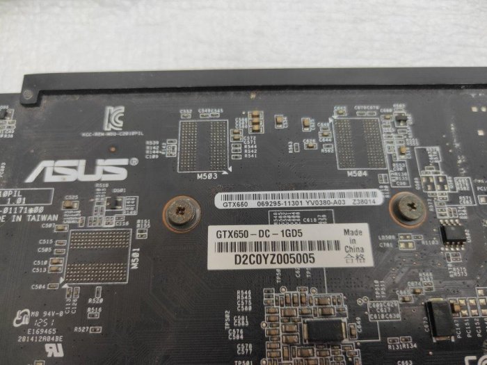 ASUS GTX650-DC-1GD5 Nvidia GeForce GTX 650 PCI-E 3.0 顯示卡