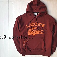 ☆【LA男生館】LACOSTE鱷魚LOGO貼布繡龜裂感長袖連帽T恤【LA004P7】(L-XL-XXL)