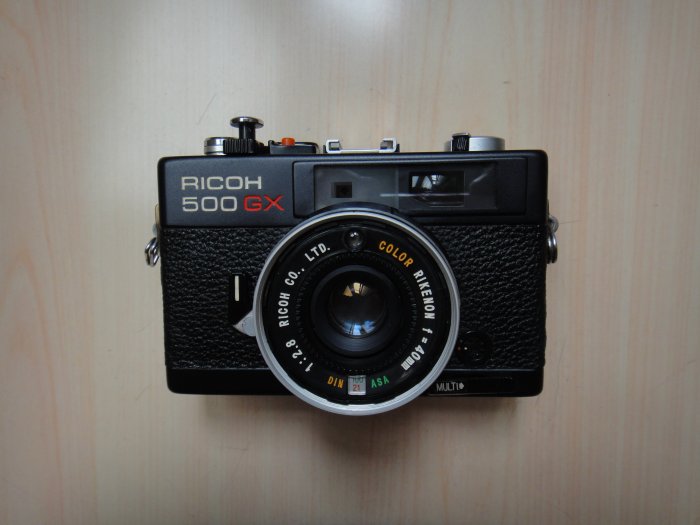 【康泰典藏】RICOH 500GX 底片相機~拍照功能皆正常~NIKON.CANON.SONY 玩家可參考