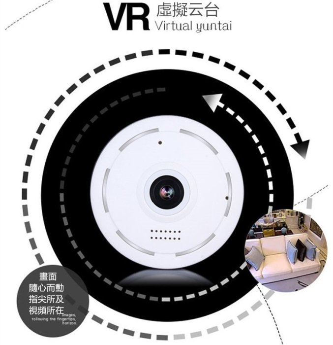 防盜監視器【一台抵六台】360度全景 APP 防盜 無線遠端針孔 攝影機 紅外線夜視 攝影機 勝 家視保 天眼 守護寶