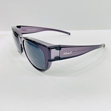 《名家眼鏡》Hawk 方圓框面灰色偏光套鏡透明紫色鏡框 HK1006 col.29