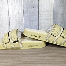 【南🔥】2022 6月 ADIDAS ADILETTE 2.0 PRIDE 拖鞋 織帶 男款 卡其白 HQ1195