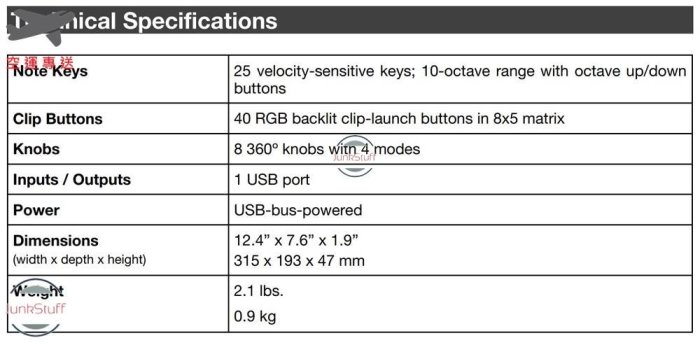 AKAI 日本 赤井 APC Key 25 mk2 MIDI 主控鍵盤 控制器 USB介面 RGB背光打擊墊 25鍵