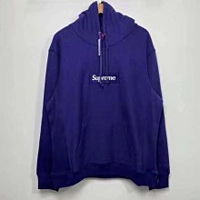 supreme潮牌2021年box logo hooded sweatshirt紫白灰色連帽外套衛衣大學T