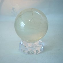 【尋寶坊】黃水晶球~黃冰洲水晶球43.5mm《低起標.無底價》清料品~附座