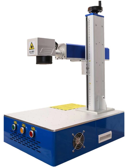 【巧士科技】30W可攜一體式光纖金屬雷射雕刻機 銘牌打標機