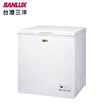 【SANLUX台灣三洋】148L 上掀式冷凍櫃SCF-148GE(含運不含裝)