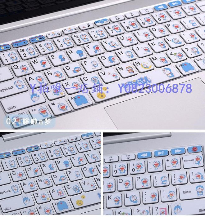鍵盤膜 聯想華碩惠普戴爾筆記本鍵盤貼紙按鍵貼膜卡通可愛創意字母貼膜女