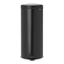 【易油網】BRABANTIA PEDAL BIN NEWICO 霧面黑 時尚腳踏式垃圾桶 30L #114540