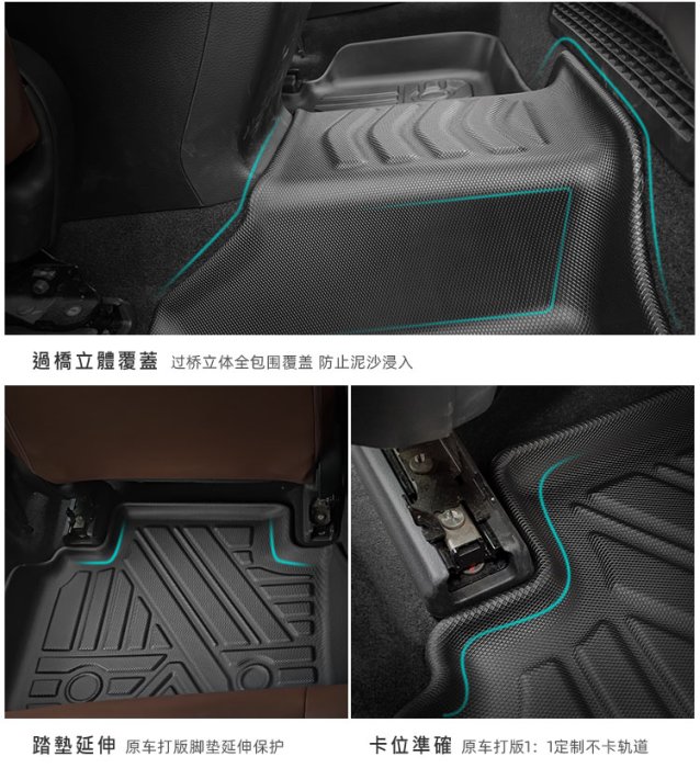 Honda本田 CR-V【3D立體專用腳踏墊】後車廂墊 TPE腳踏墊、防水腳踏墊