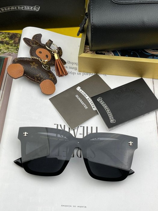 USA美國留學生代購 CHROME HEARTS 克羅心5900 男女同款方框太陽鏡 沙灘眼鏡 偏光高清加厚 開車墨鏡 復古百搭