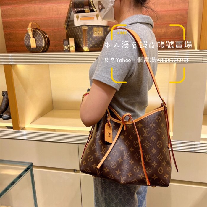 Louis Vuitton M46203 Carryall PM, Brown, One Size