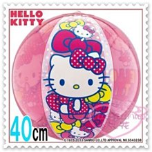 ♥小花花日本精品♥Hello Kitty 粉色 側姿 桃色點點 空氣球 氣球 40cm 50046904