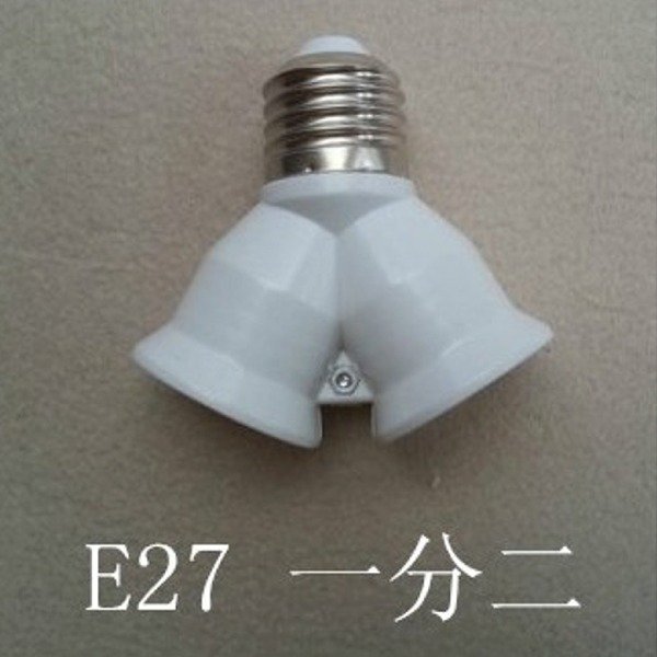 5Cgo【權宇】E27轉E27 加長 一分二轉換 燈泡轉接頭 延長65 95mm 39876902438 含稅會員扣5%