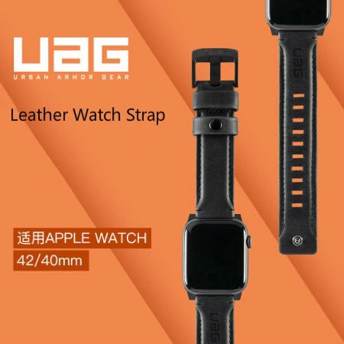【MOMO生活館】Uag蘋果手表表帶iwatch7代真皮SE654321尼龍系列戶外運動38m-45mm