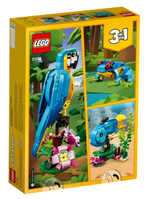 LEGO 31136 異國鸚鵡 Creator 3 合 1 樂高公司貨 永和小人國玩具店031