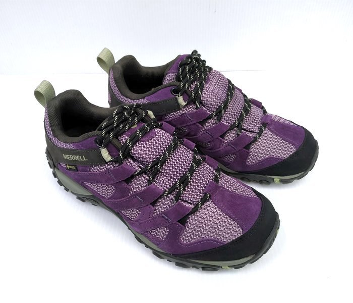 【斯伯特】Merrell 戶外鞋 Alverstone GTX 女鞋 防水 登山鞋 耐磨抓地 黑莓色ML034582