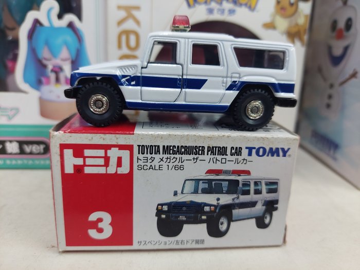 TOMY TOYOTA MEGACRUISER PATROL CAR 藍標絕版車