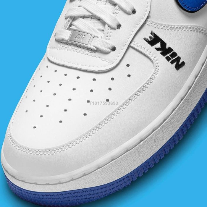 Nike Air Force1 白藍低幫休閒滑板鞋DC8873-100 男女鞋