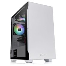 小白的生活工場*Thermaltake S100 TG 小型強化玻璃機殼 - 雪白版/CA-1Q9-00S6WN-00