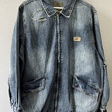 香港MDNS潮牌MADNESS DENIM JACKET工装拉破爛夾克牛仔外套