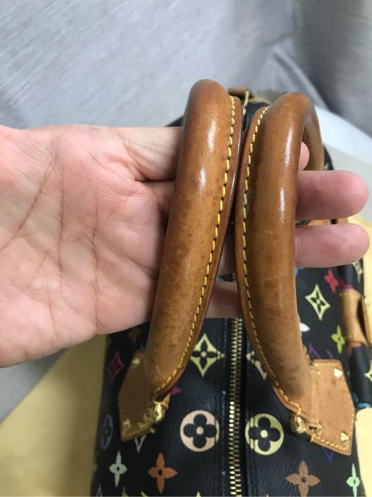 ❤️限定買家下標 LV M92642 Speedy 30 村上隆 黑彩 黑三彩絕版 波斯頓包 波士頓包 手提包