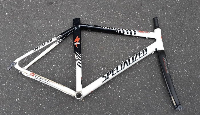 二手~Specialized S-Works 義大利 Columbus E5 鴿子管 鋁車架 自行車 腳踏車 車架 閃電