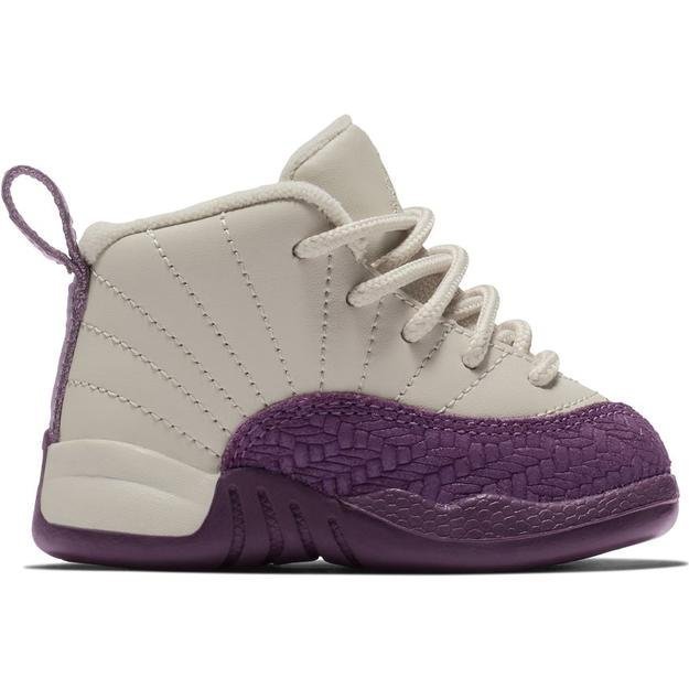 NIKE 全新正品 Jordan 12 Retro Desert Sand TD 米白 紫 小童 819666-001