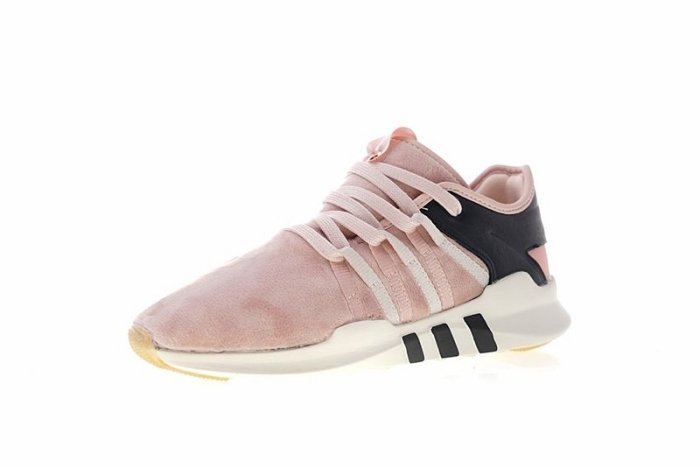 adidas Consortium EQT Lacing ADV“絨面裸粉黑”經典 休閒運動慢跑鞋 CM7998 女鞋