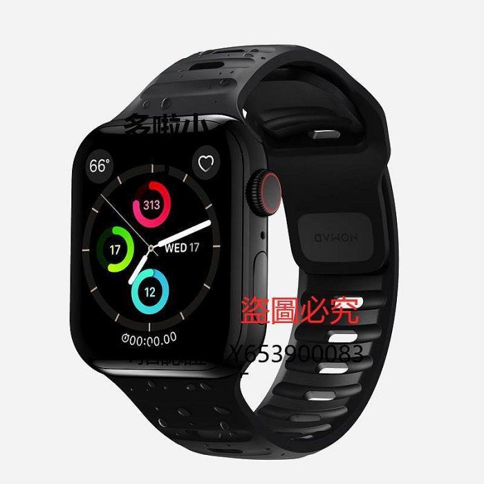 錶帶 Nomad新款蘋果iwatch9/8錶帶適用Apple Watch S9/8/7/Ultra 2運動錶腕帶硅膠防水男透氣41/44/45/49mm