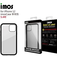 台灣公司貨【imos】imosCase  iPhone12 Pro Max 6.7吋 M系列 潮流黑 耐衝擊軍規保護殼