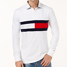 ☆【TH男生館】【TOMMY HILFIGER 大LOGO長袖POLO衫】【TOM002S1】(XS)