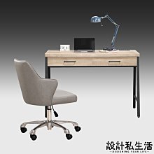 【設計私生活】卡西歐復古色3.7尺工業風書桌、電腦桌、寫字桌(免運費)113A