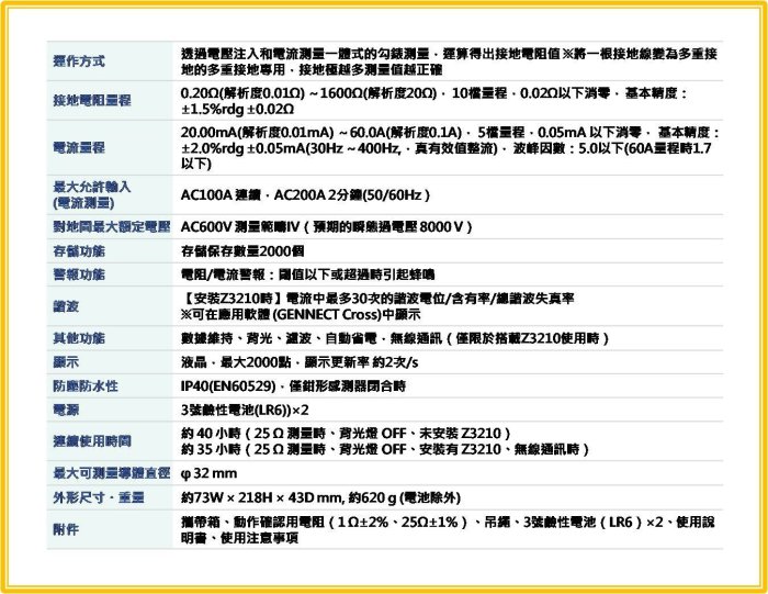 【上豪五金商城】日本製 HIOKI FT6380-50 鉤式接地電阻測試計 鉗形接地電阻計 電阻計