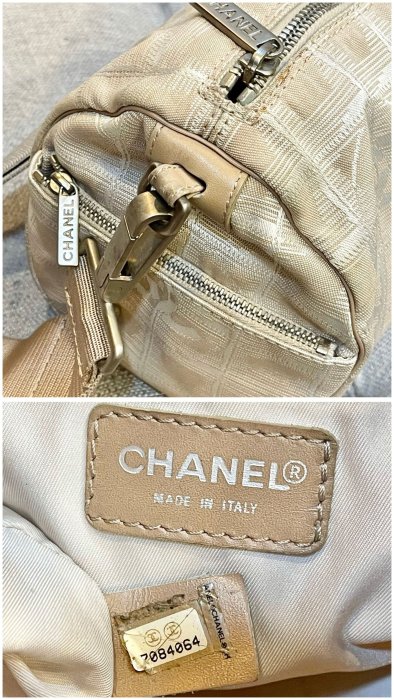 Chanel 二手真品 vintage 古董 山茶花 緹花布 寬背帶 肩背 斜背 圓筒包