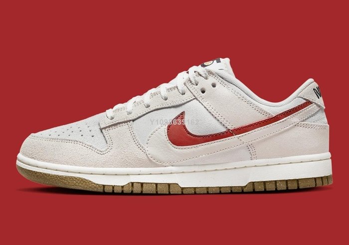 代購】Nike Dunk Low SE “85” 灰白紅雙勾經典時尚休閒板鞋DO9457-100男