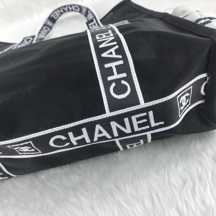 Chanel 香奈兒 網布帆布包 托特包 肩背包 手提包 環保購物袋 VIP限量贈品禮 方便實用 好氣質 購物袋 手提袋 方便包 素雅簡單高級🌿