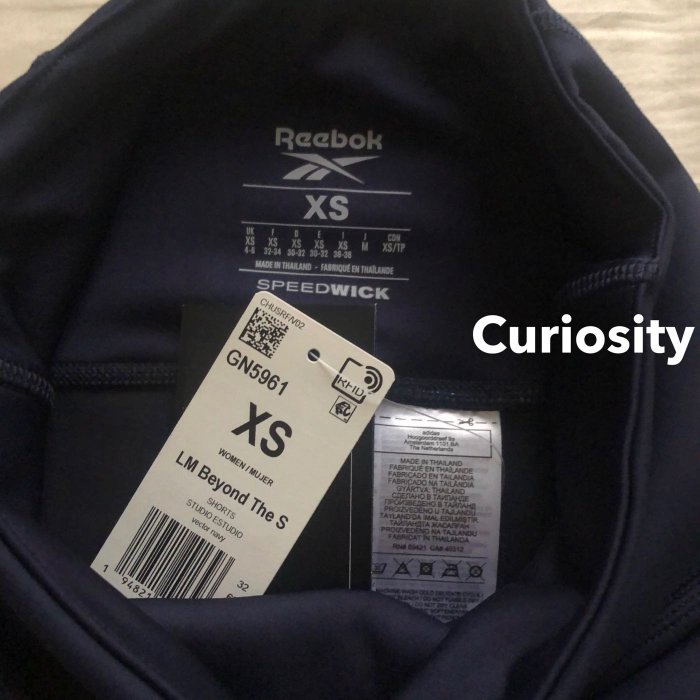 【Curiosity】Reebok LES MILLS 後下緣透紗緊身短褲緊身褲車褲 跑步運動$2380↘$1899免運