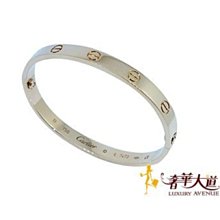 已售出＊奢華大道國際精品＊【J0726】CARTIER 卡地亞 750玫瑰金 LOVE 手環 17號 B6035617