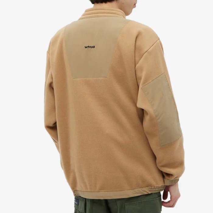 WTAPS TERRITORY / PULL OVER / RAPO / 212ATDT-CSM31 半拉鍊長袖套頭衫郊狼棕色衛衣M號