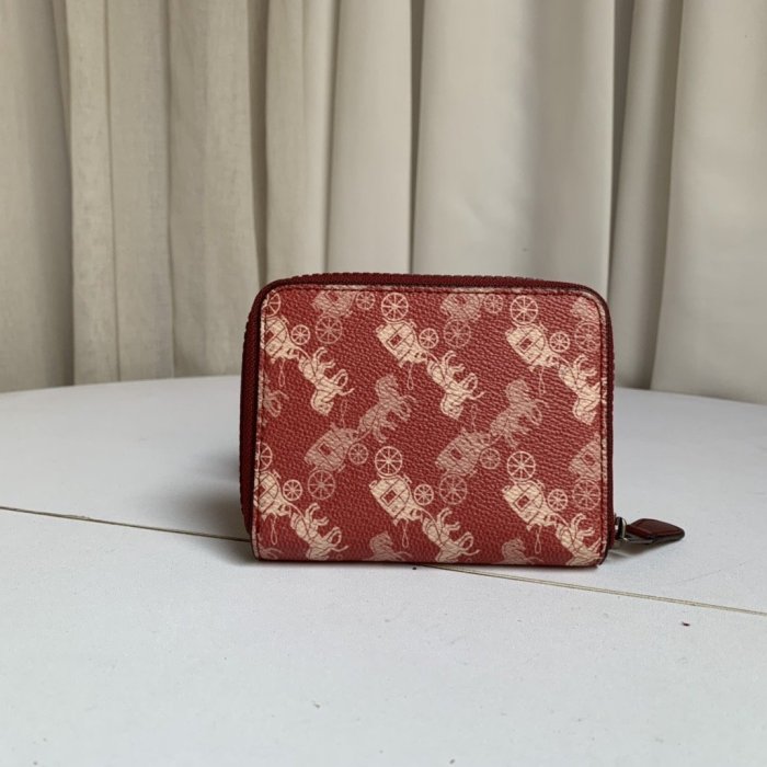 NaNa代購 COACH 86396 新款女式短夾 內置零錢袋 防刮 禮品盒包裝 附購證 買即送禮