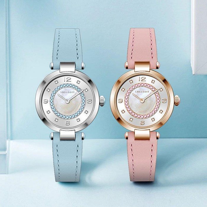 新款推薦百搭手錶 蕾菈rose品牌手錶女輕奢法國小眾高級感女款氣質防水女士石英腕錶 促銷