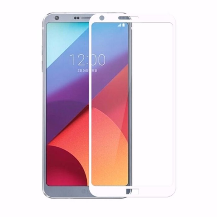 LG G6手機鋼化膜全屏覆蓋高清防爆玻璃彩膜LG g6保護膜黑白金三色