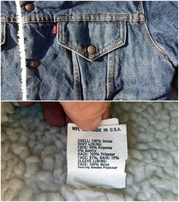 西方不敗絕版美國製Levi's 經典第三代牛仔外套 單寧外套 牛仔夾克 單寧夾克 內裡鋪毛 古著