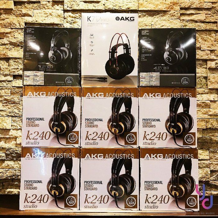 現貨免運  送耳機架/轉接頭 AKG K240 Studio 音樂 製作 編曲 監聽 耳機 錄音 半開放式 耳罩