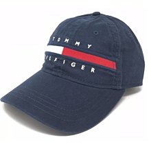 Tommy hilfiger 棒球 帽 老帽 現貨 鴨舌 帽 成人版 車繡三色標緻 深藍