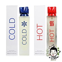 《小平頭香水店》BENETTON 班尼頓 HOT 熱水 女性淡香水 / COLD 冷水 男性淡香水 100ML