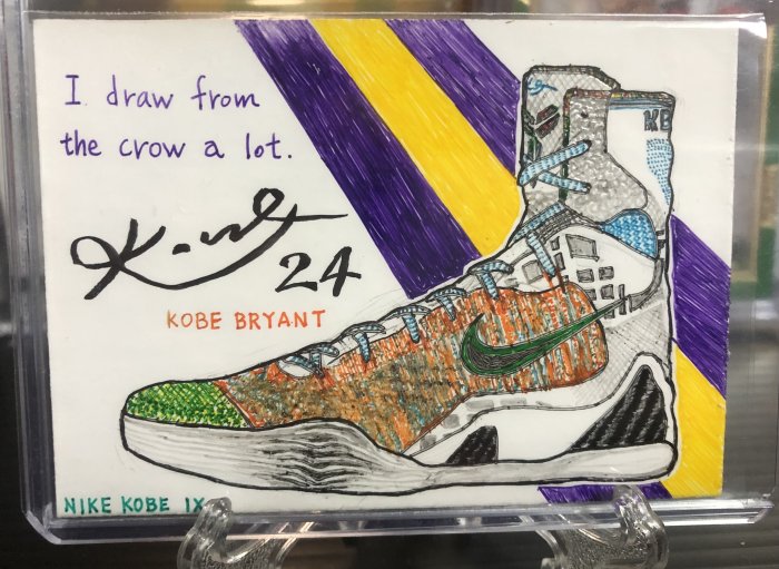 KOBE 小飛俠布萊恩 NIKE 第9代 台灣繪師MUMU 1/1 球鞋 親筆手繪卡（設計款）